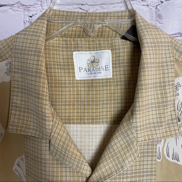 Paradise by Axis 100% Silk Shirt Size L - Picture 7 of 8